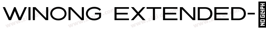 Winong Extended字体转换